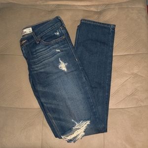 Girls Hollister Jeans 1S distressed